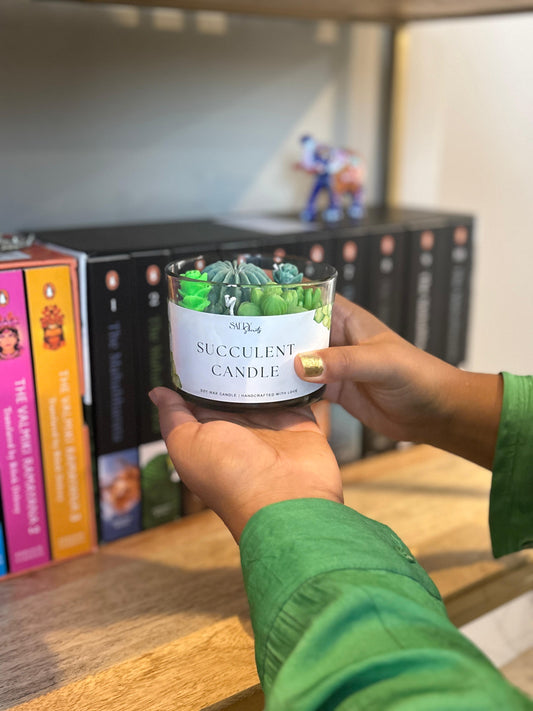 Succulent Candle