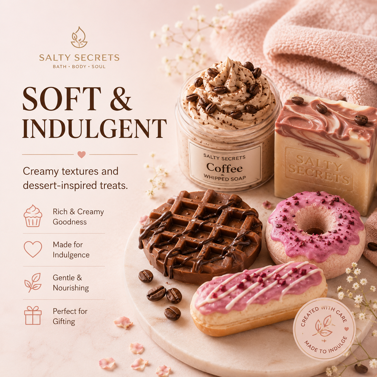 Indulgent Whipped Soaps and Dessert-Shaped Bath Treats