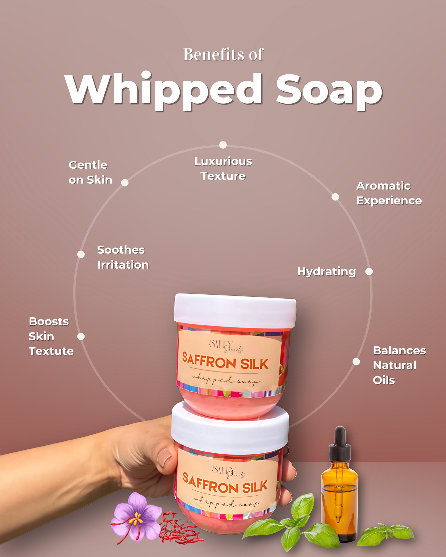 Saffron Silk Whipped Soap