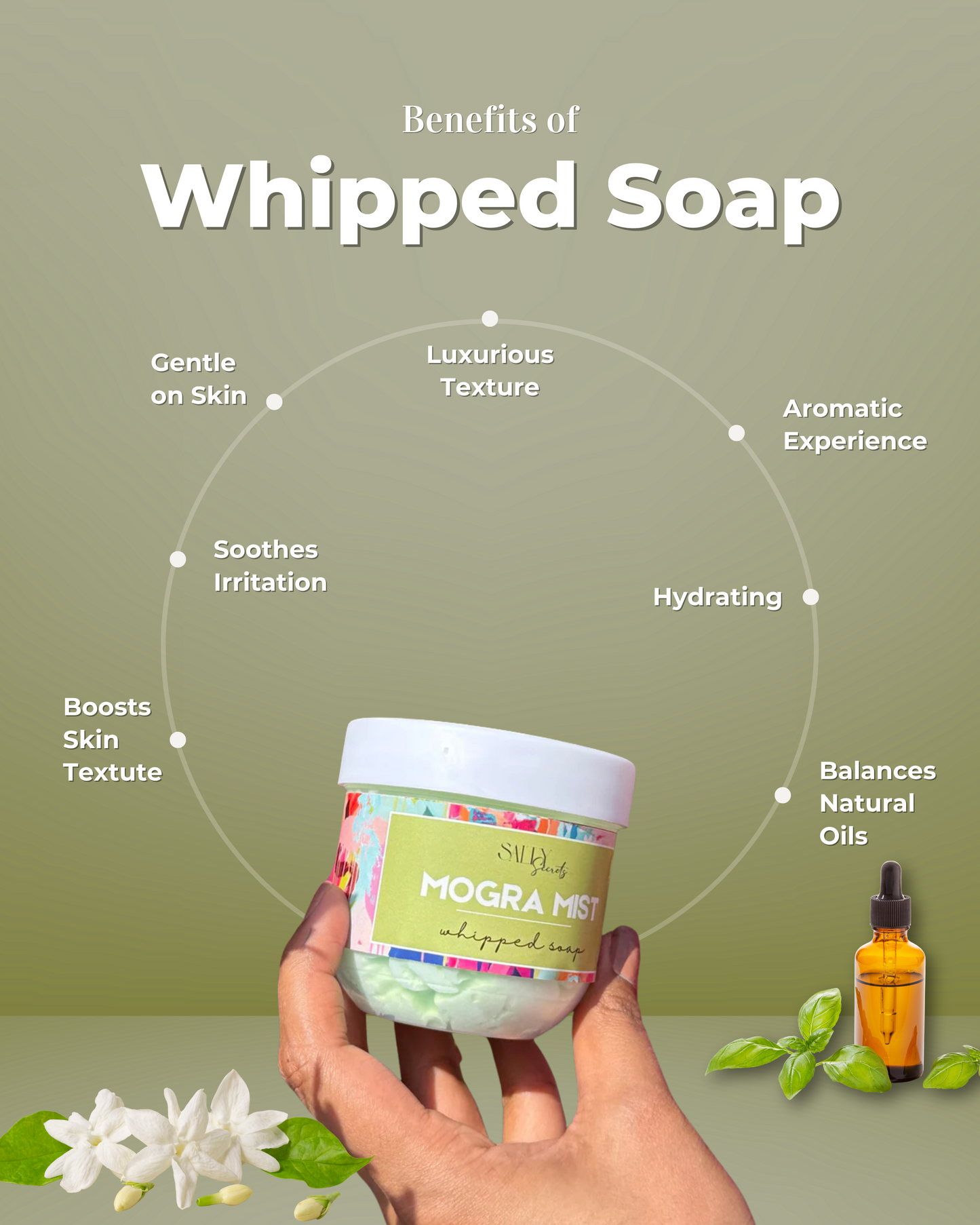 Mogra Whipped Soap