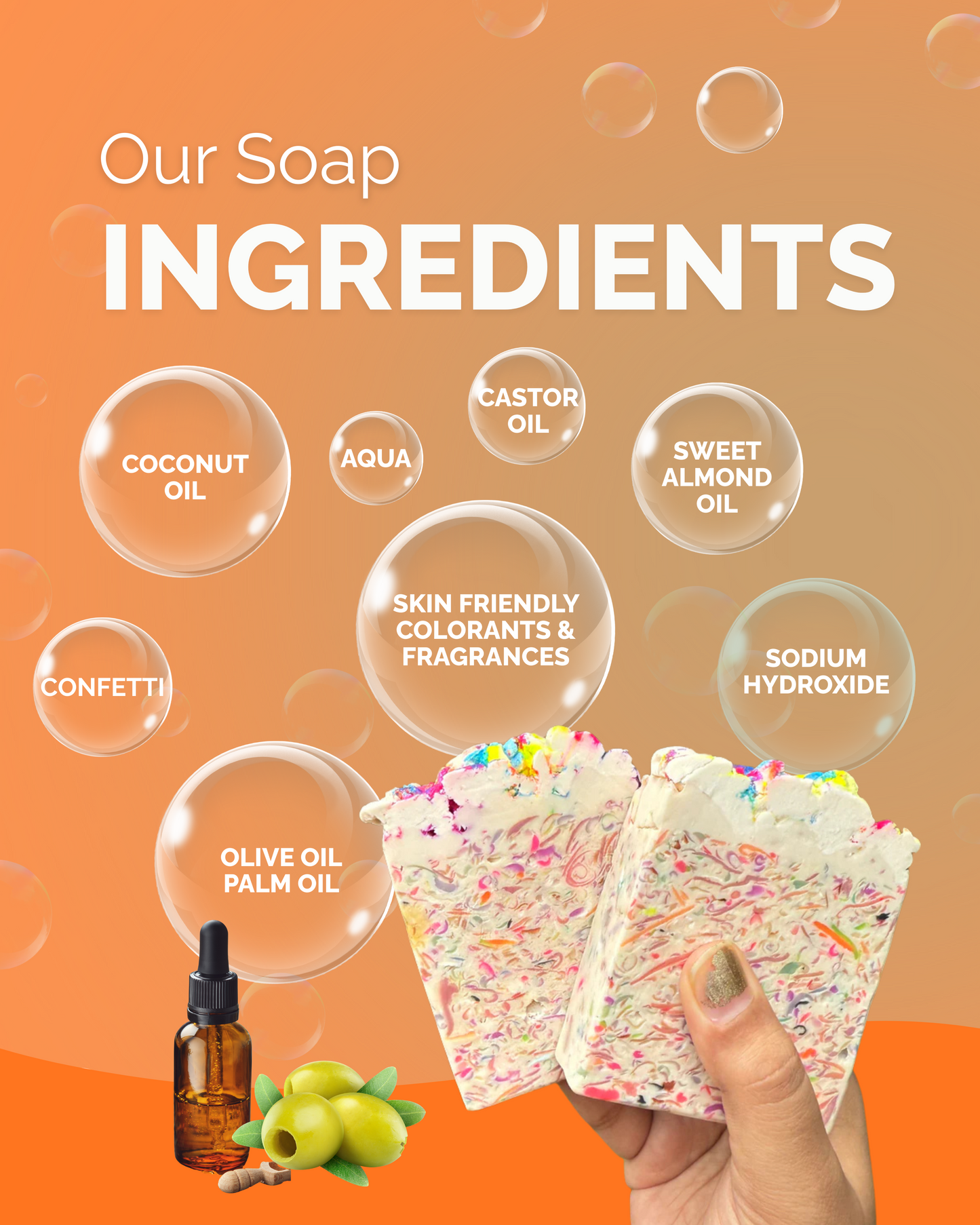 Confetti Soap Bars