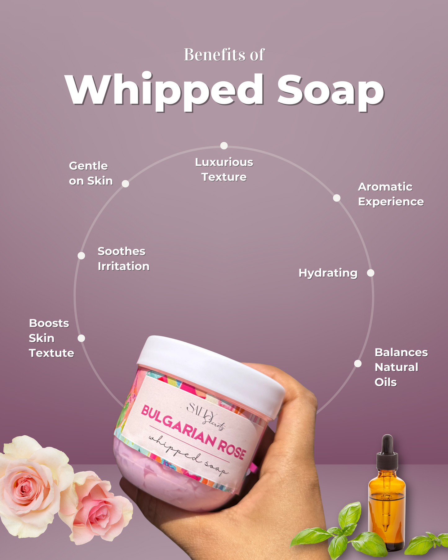 Bulgarian Rose Whipped Soaps