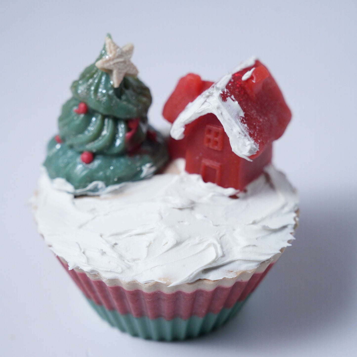 Christmas Cupcake Soap