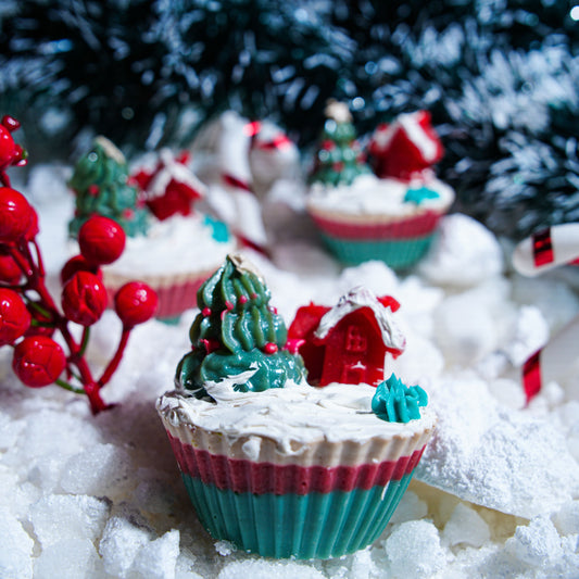 Christmas Cupcake Soap