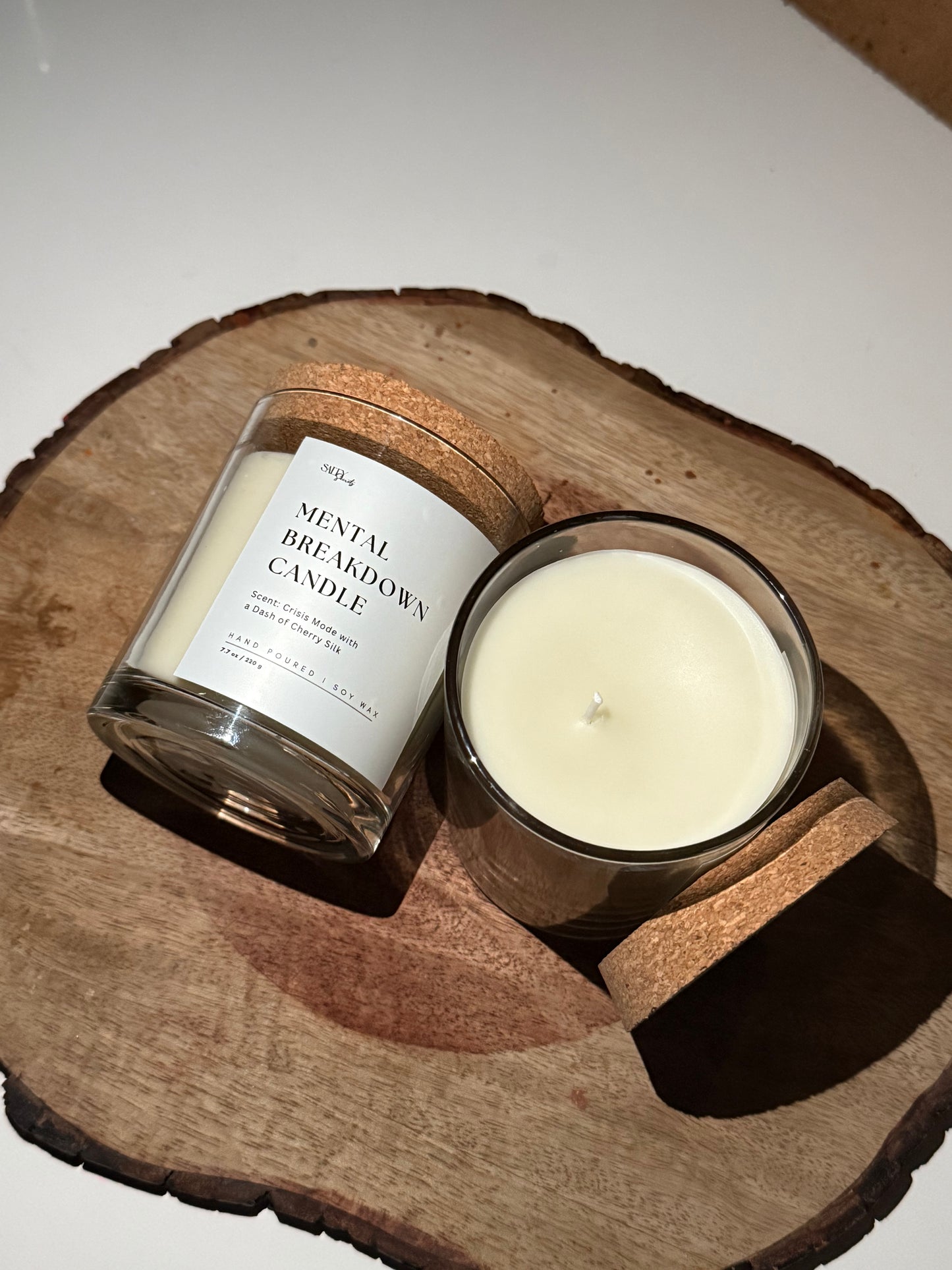 Mental Breakdown Candle- Scented with Cherry Silk