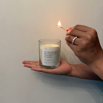 Taylor Swift Candle- Scented with Strawberry Lush