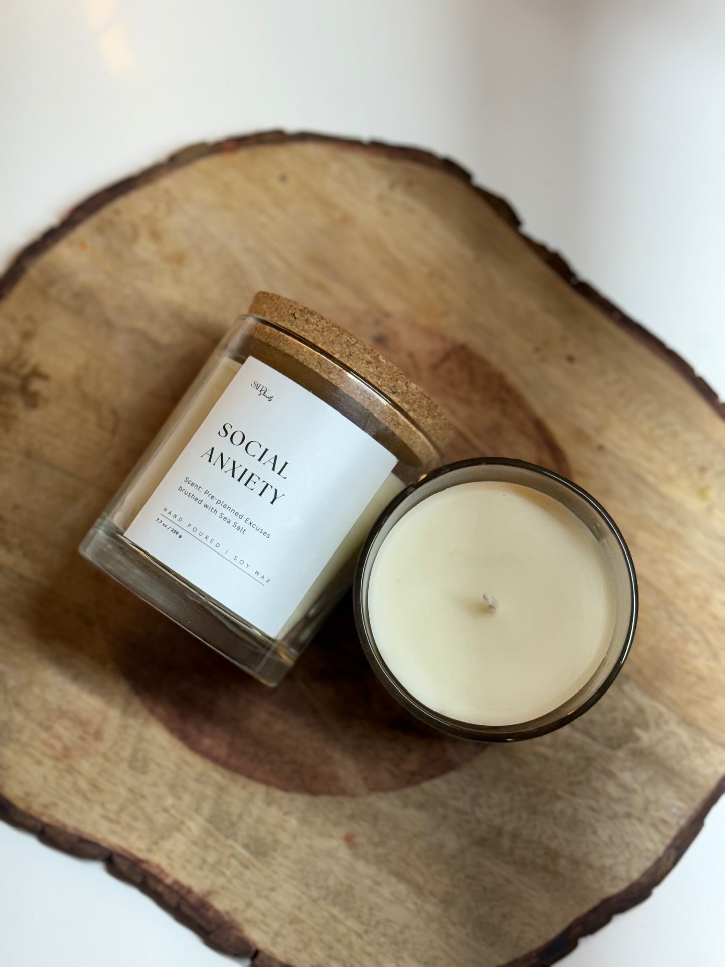 Social Anxiety Candle- Scented with Sea Salt