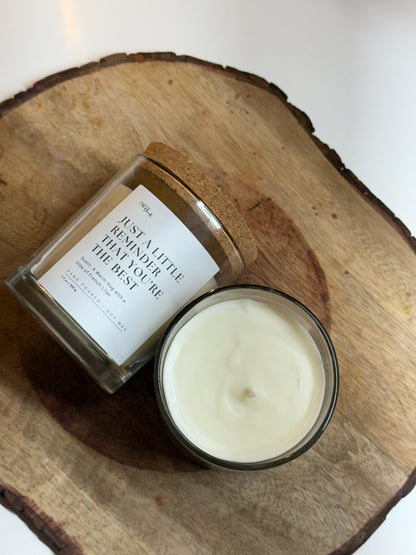 A Warm Hug Candle- Scented with French Lilac