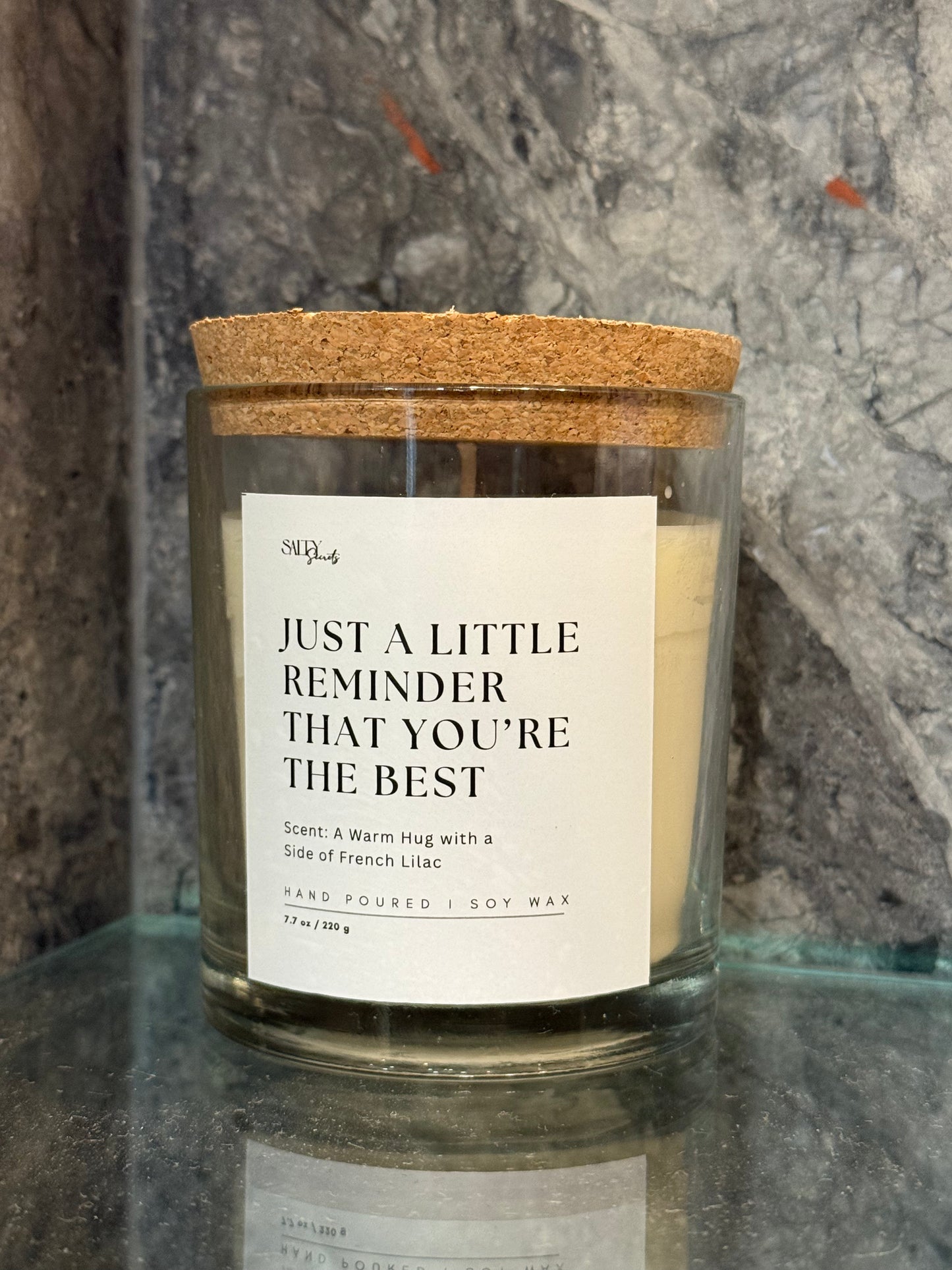 A Warm Hug Candle- Scented with French Lilac
