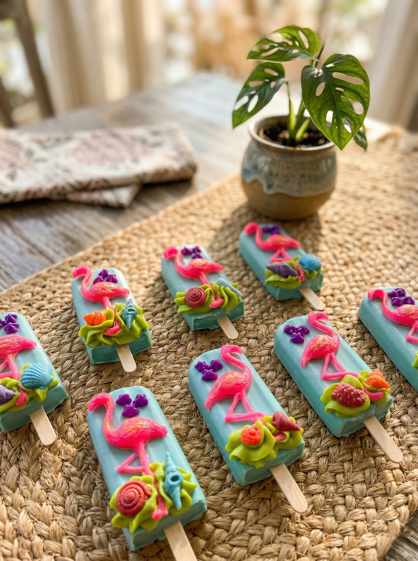 Flamingo Popsicles