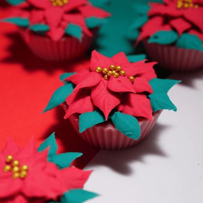 Poinsettia Cupcake Soap