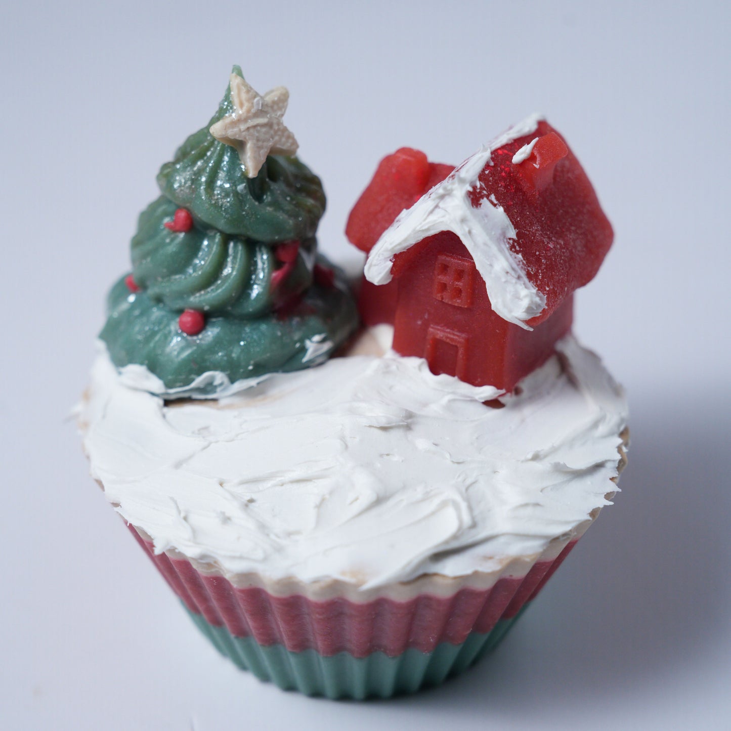 Christmas Cupcake Soap