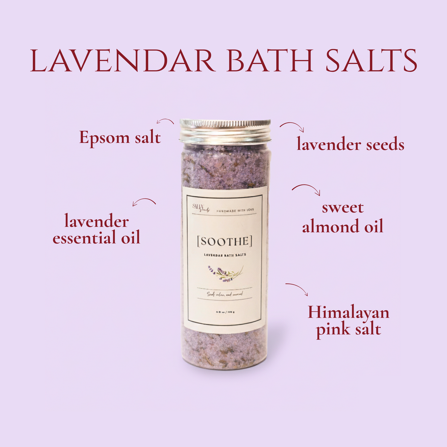 Soothe (Lavendar Bath Salts)