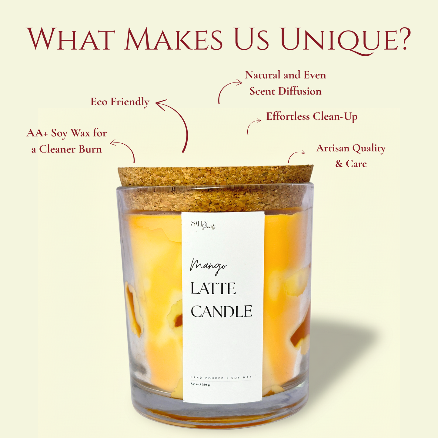 Mango Latte Scented Candle