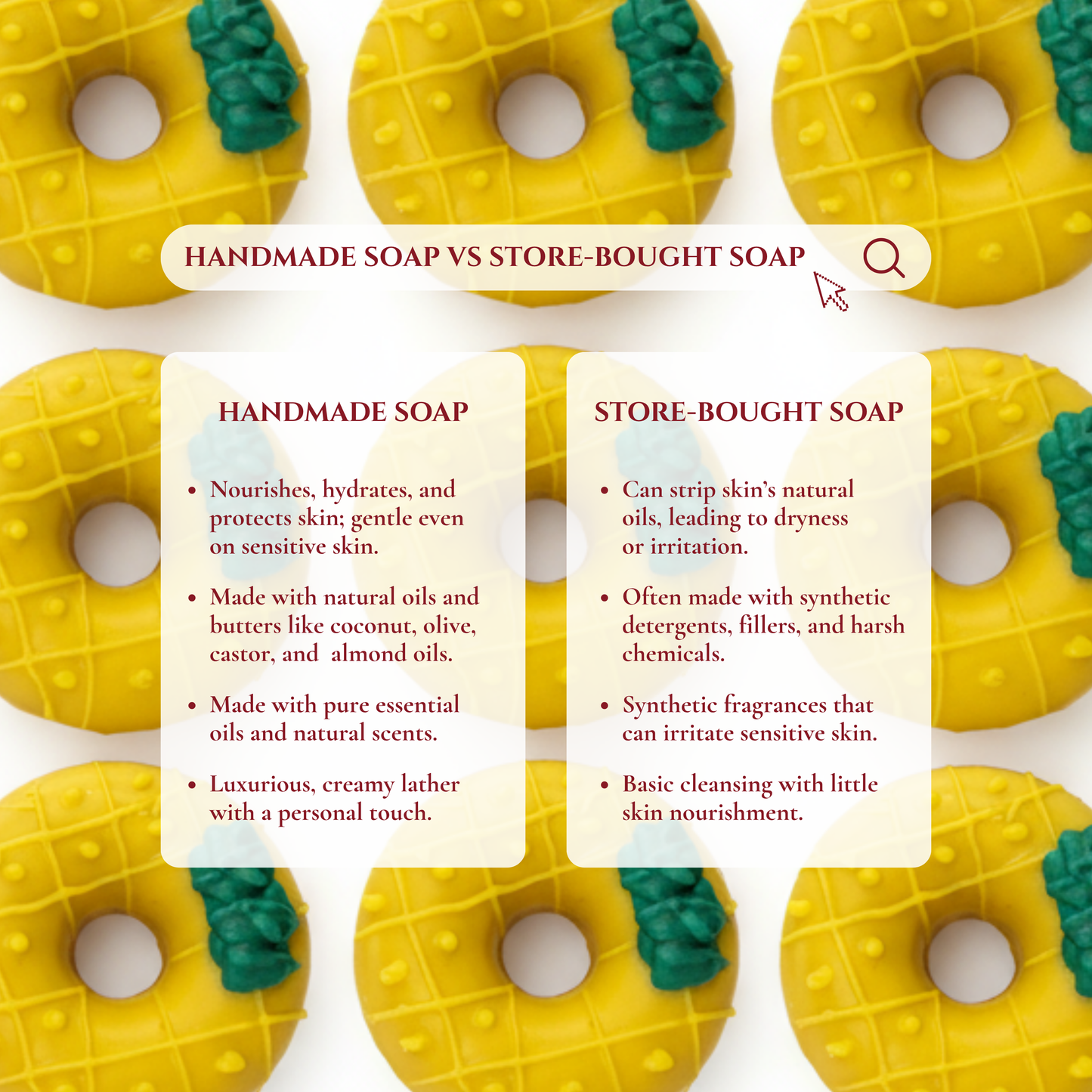 Pineapple Donut Soap