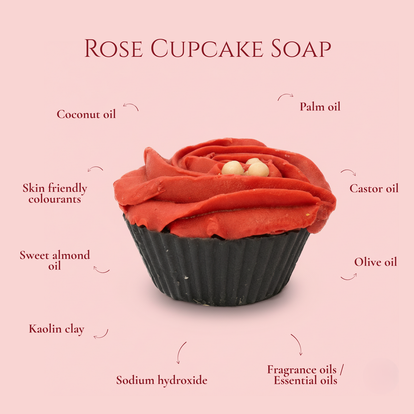 Rose Cupcake Soap