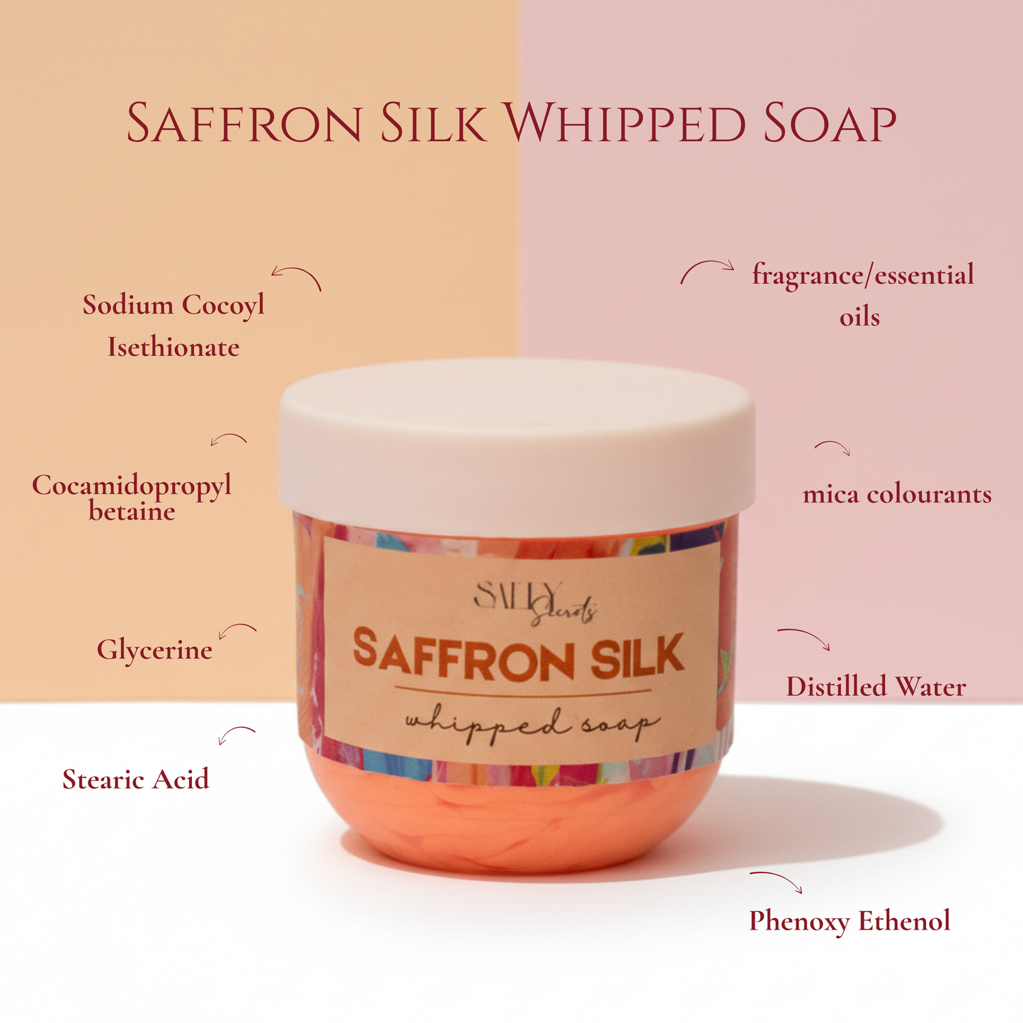 Saffron Silk Whipped Soap