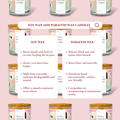 Strawberry Matcha Scented Candle